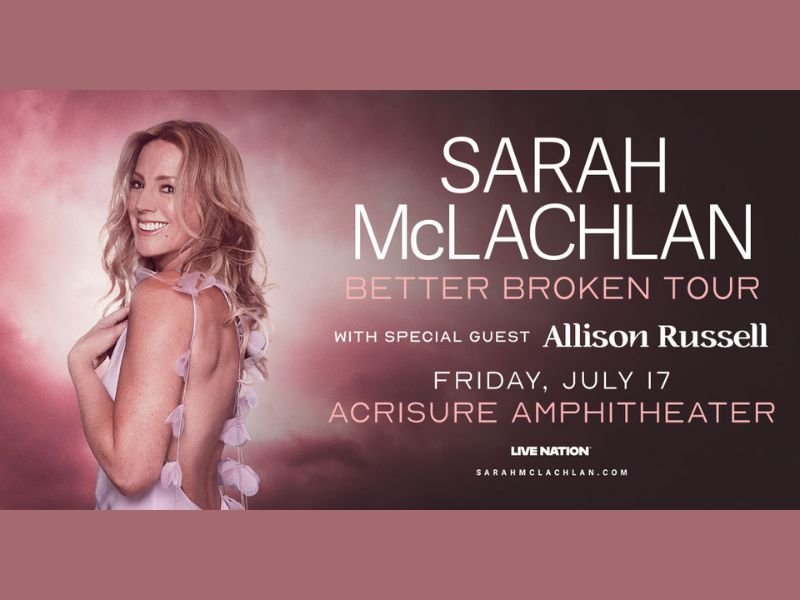 Acrisure Amphitheatre Sarah McLachlan Tour webpage