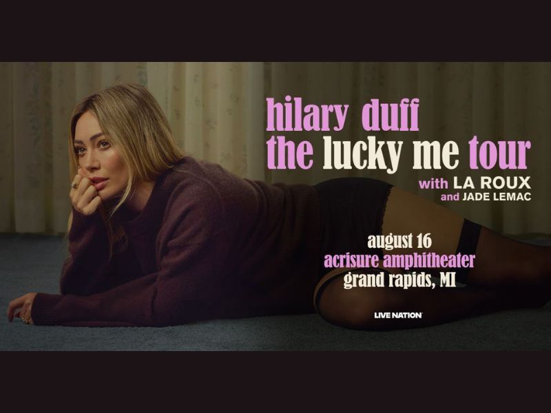Acrisure Amphitheatre presents Hilary Duff The Lucky Me Tour webpage