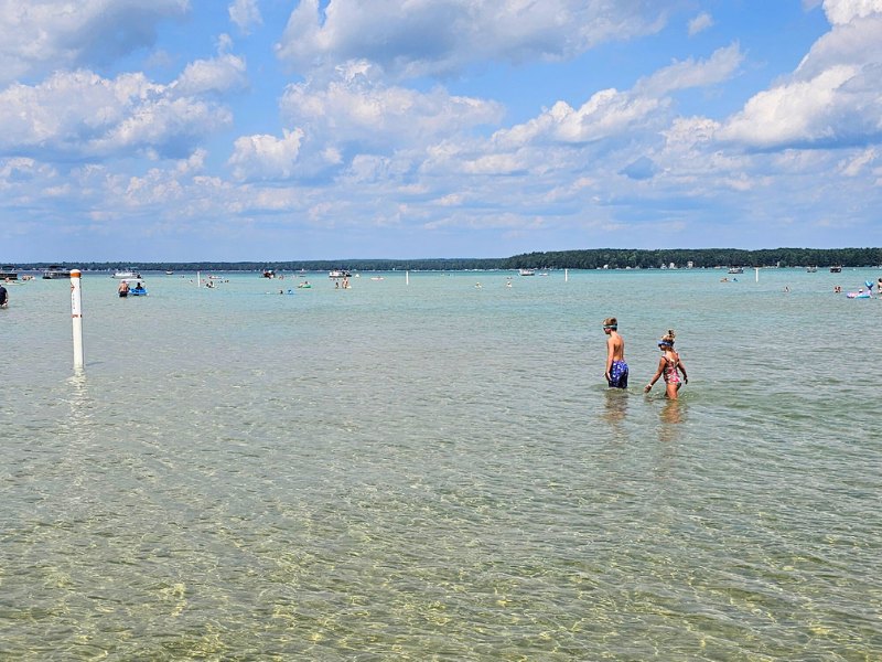 Swimming South State Higgins Lake State Park