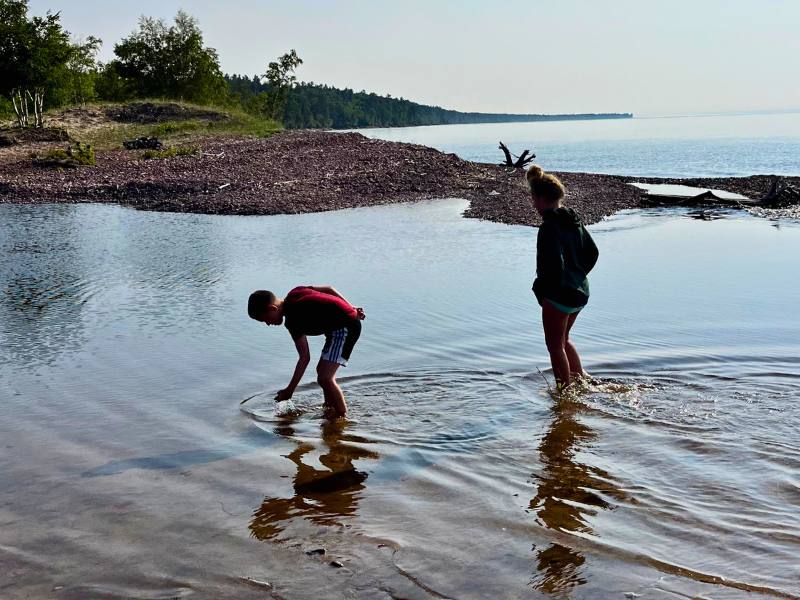Beach in Eagle River, MI
