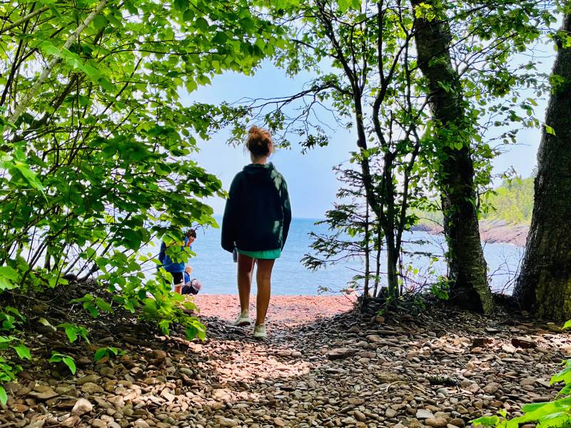Hike to Horseshoe Bay Beach, Copper Harbor, MI