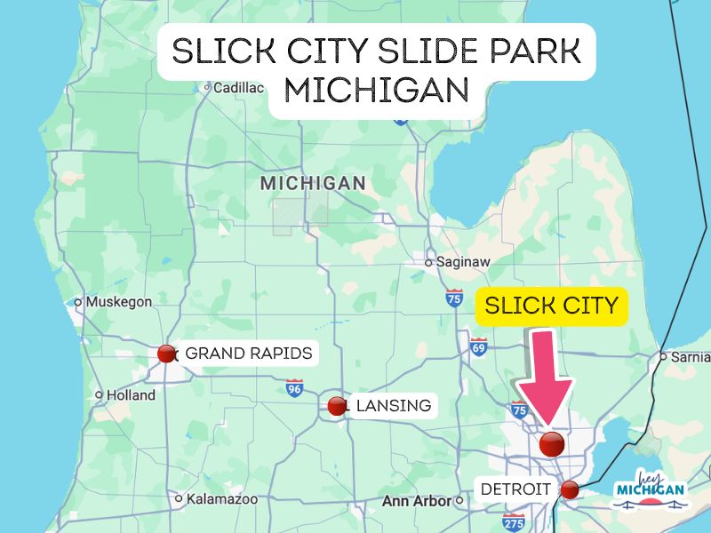 Slick City Michigan Map