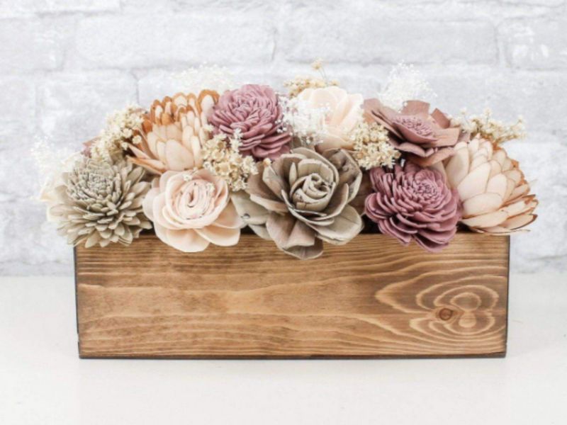 Submission Spruced Studio Wood Floral Arrangement