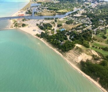 things to do in manistee ariel view