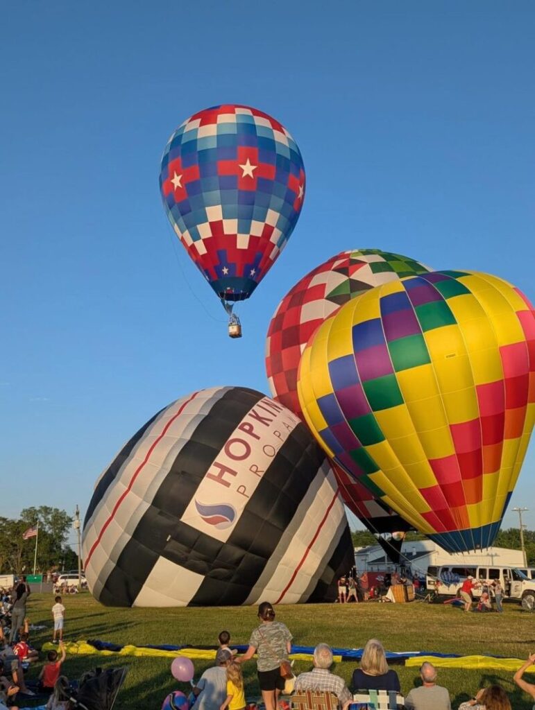 Balloon Taking Off Hudsonville Balloon Days Facebook Page