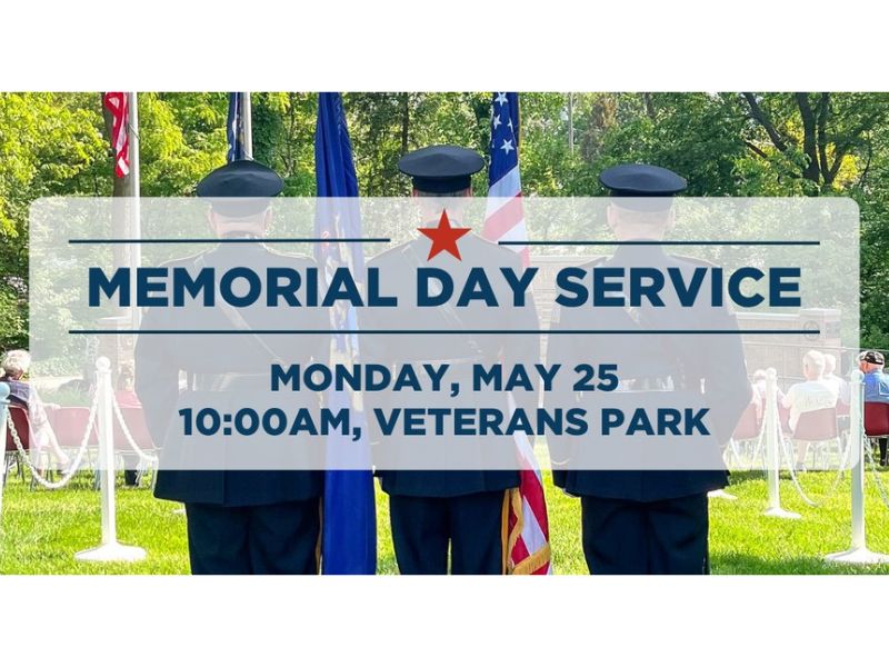 City Of Hudsonville Memorial Day Service Facebook