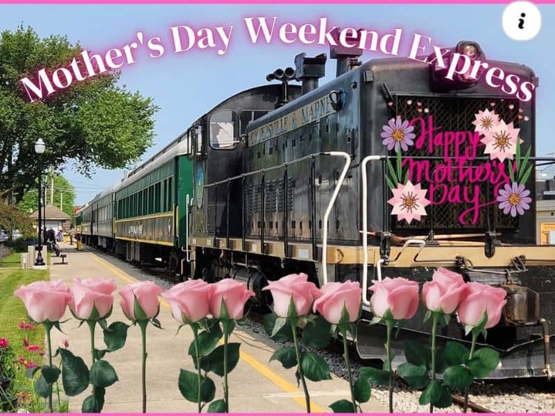 Coopersville Marne Railway Mothers Day Train Facebook 1