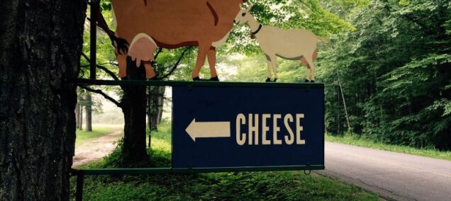 Evergreen Lane Creamery Road Sign - FB