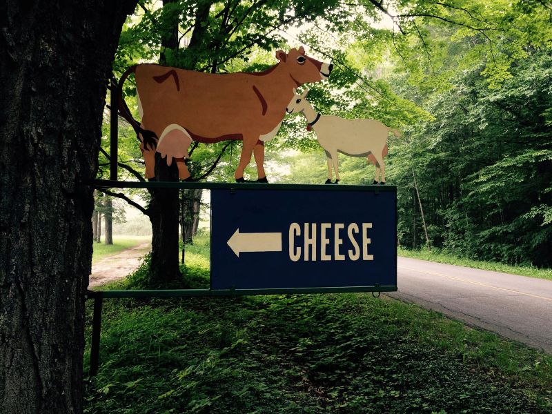 Evergreen Lane Creamery Road Sign - FB