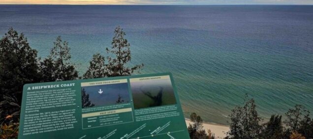 Green Point Dunes Nature Preserve Shipwreck Sign
