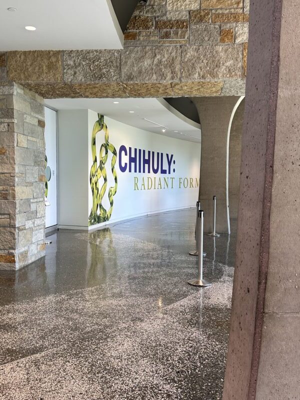 Chihuly glass sculpture display at Meijer Gardens