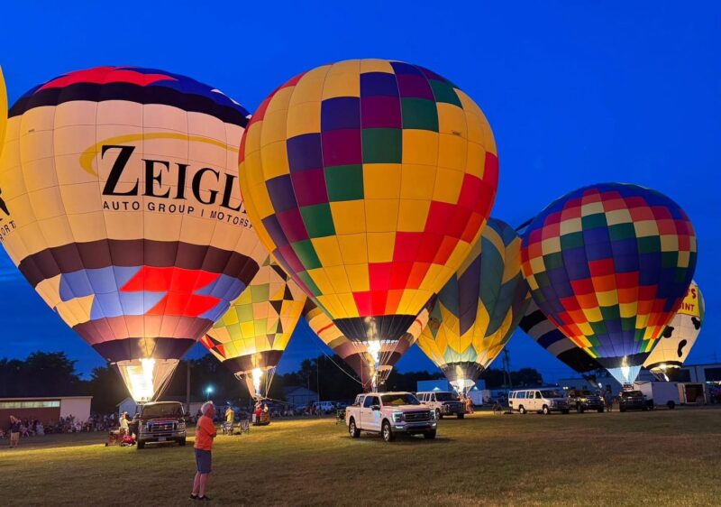 Nighttime Liftoff Hudsonville Balloon Days Facebook Page