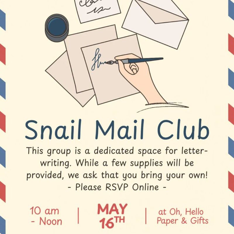 Oh Hello Snail Mail Club Webpage