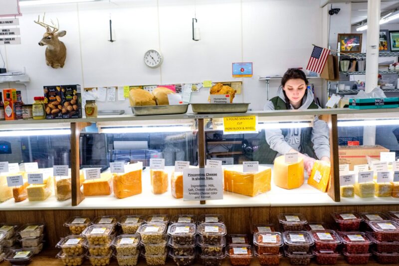 Pinconning Cheese Company Cheese Counter