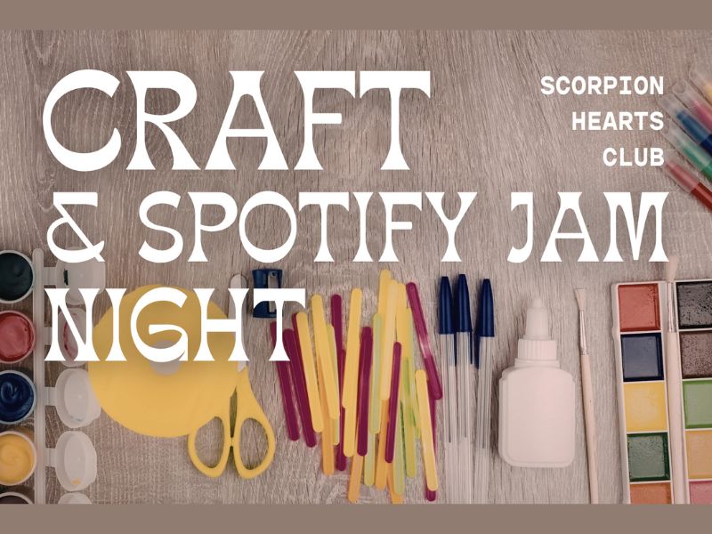 Scorpion Hearts Club Craft Spotify Jam Webpage