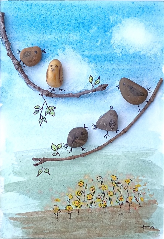 Watercolor Rocks Spruced Studio Webpage