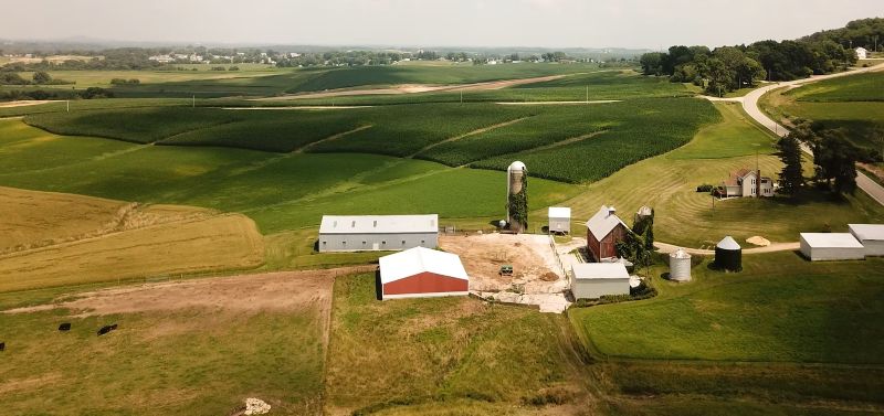 The Farmers Creamery Of Michigan Aerial Web