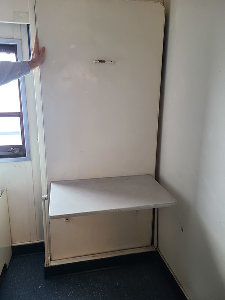 Fold up the bed and use the desk instead!