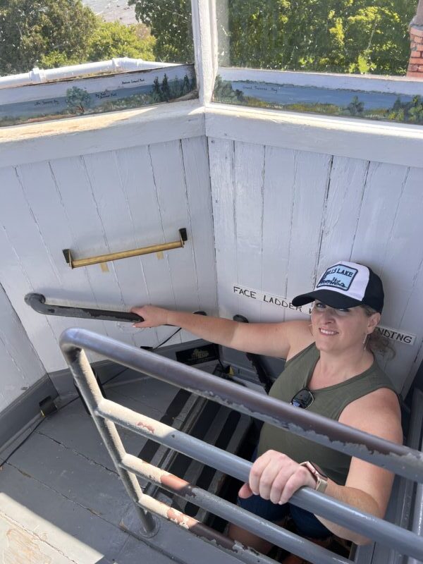 Climbing The Tower At Grand Traverse Lighthouse Dentler