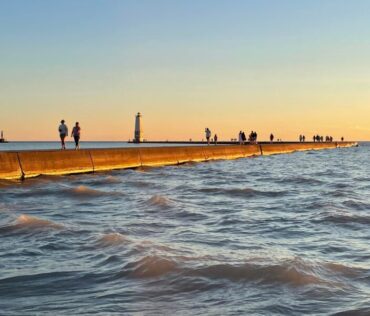 Frankfort North Breakwater Lighthouse Koss