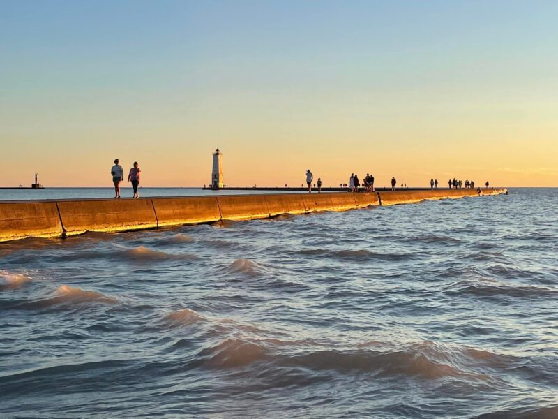 Frankfort North Breakwater Lighthouse Koss