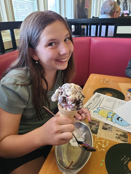 Ludington House Of Flavors Girl With Ice Cream For Breakfast Rudd