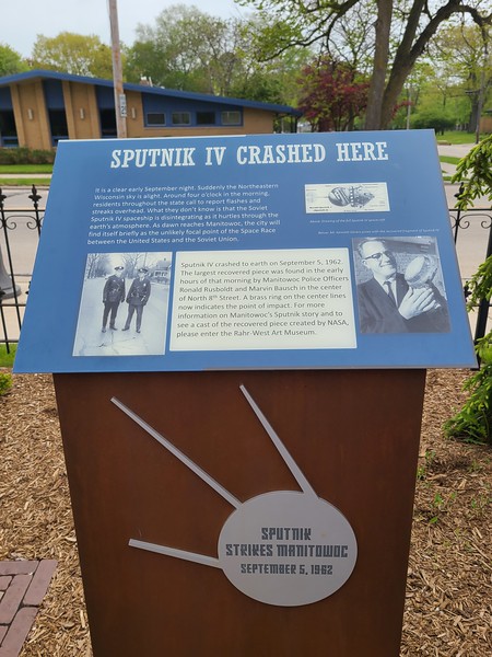 Manitowoc Rahr West Art Museum Sputnik Exterior Monument Rudd
