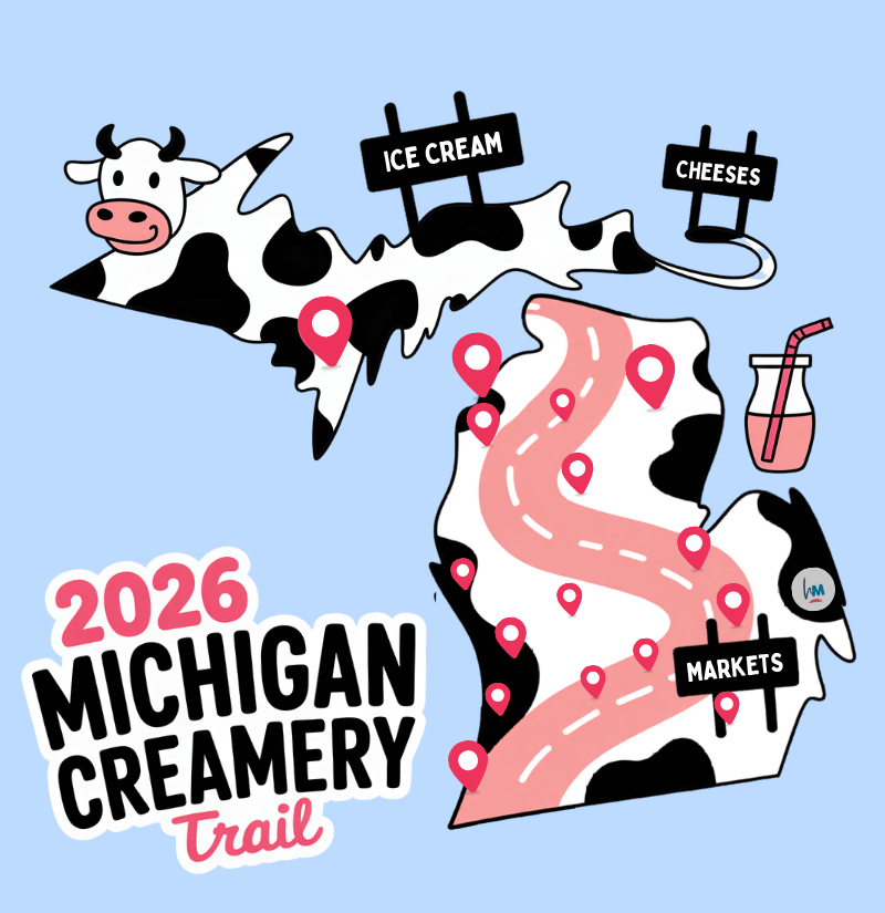 Michigan Creamery Trail Map