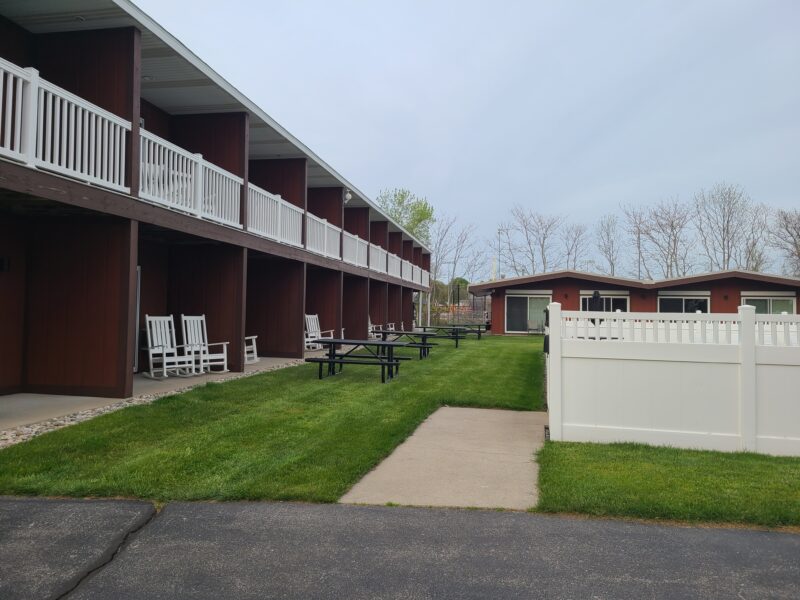 Naders Motel Ludington View Of Rooms By Pool Rudd