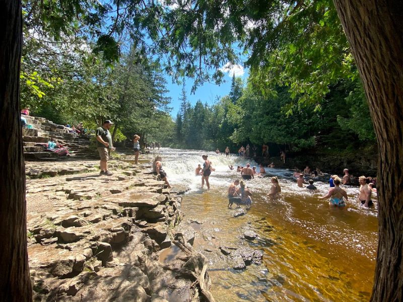 Ocqueoc Falls Swimming