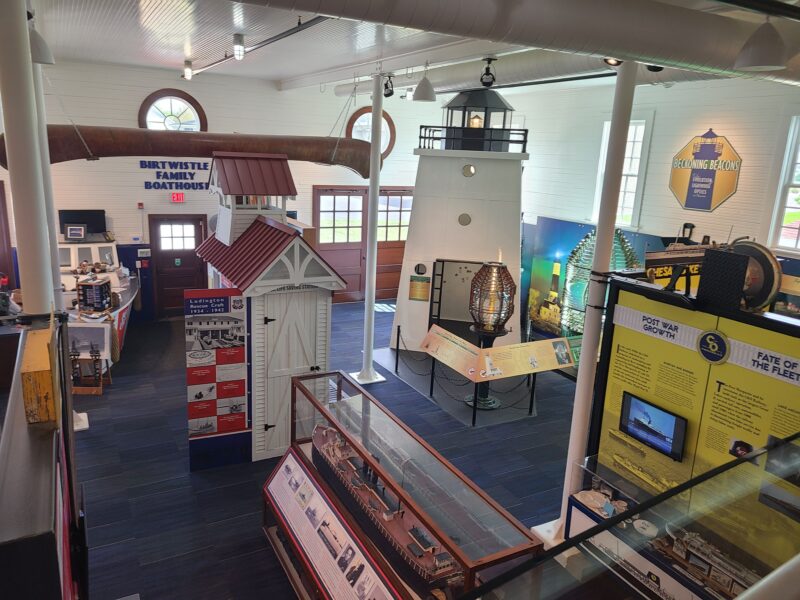 Port Of Ludington Maritime Museum First Floor Birds Eye Rudd