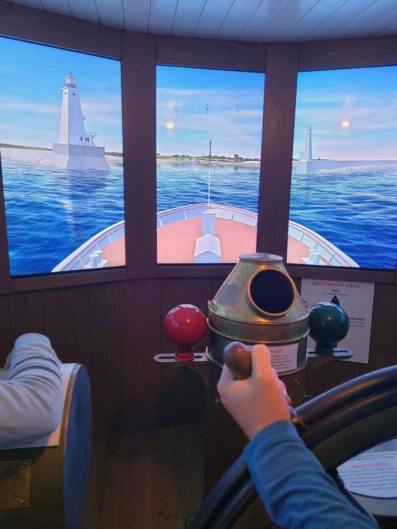 Steer a simulation of the Pere Marquette 22