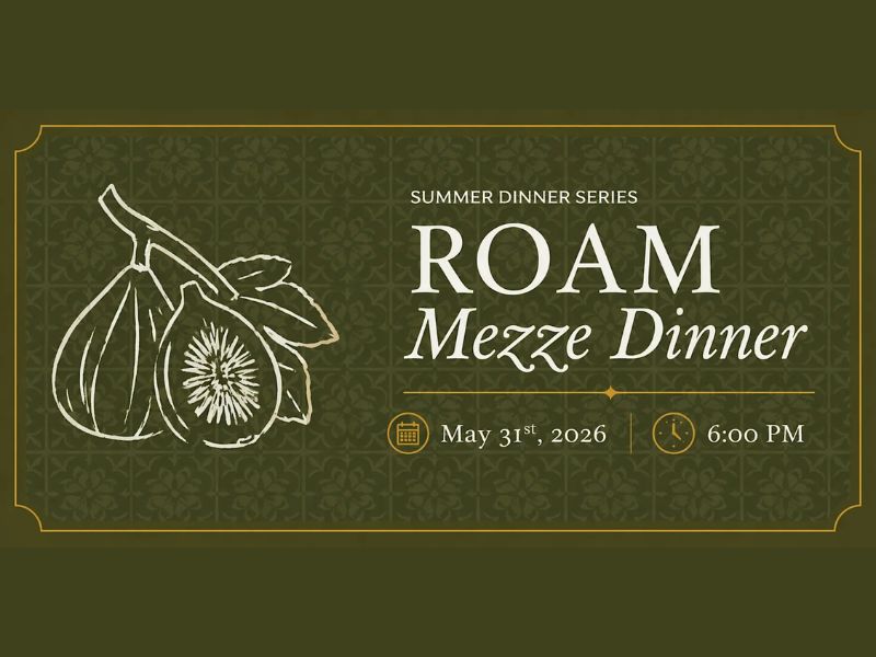 San Chez Bistron ROAM Mezze Dinner Eventbrite