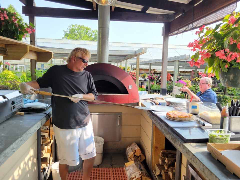 Brick Oven Pizza at Pine Hill Nursery