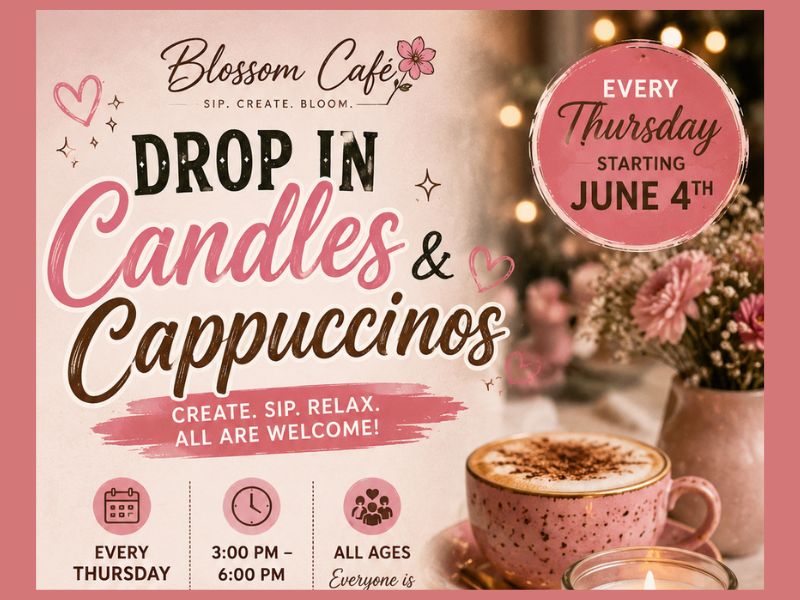 Blossom Cafe Drop In Candles Webpage