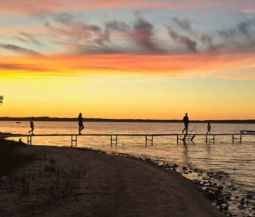Crystal Lake At Sunset Berta Via Rudd