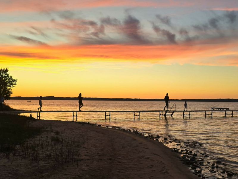 Crystal Lake At Sunset Berta Via Rudd