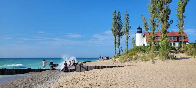Crystal Lake Beach Lighthouse Berta Via Rudd