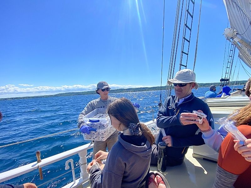 Enjoying The Ice Cream Sail On The Tall Ship Manitou