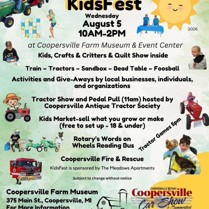 KidsFest At Coopersville Farm Museum