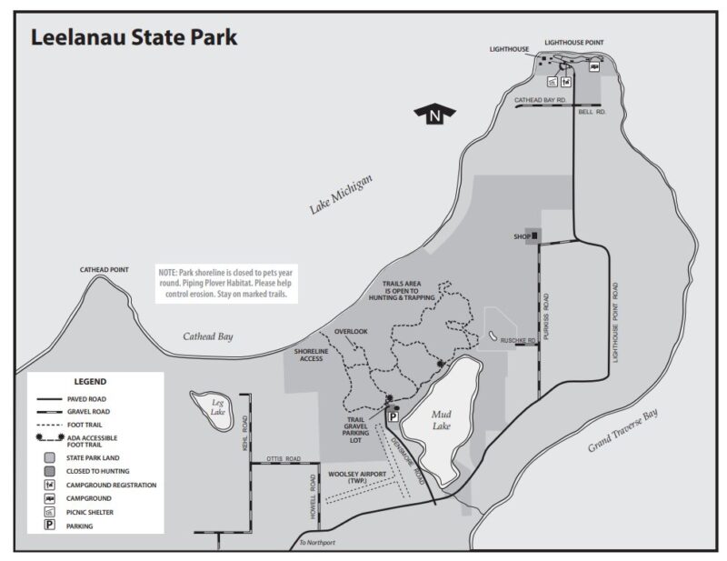 Leelanau State Park Map