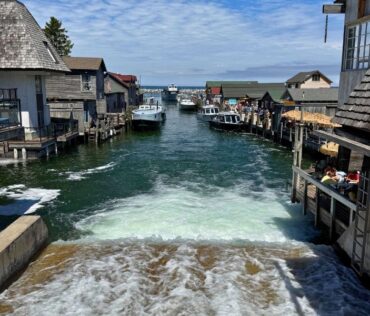 Leland, MI Hisoric Fishtown in Leelanau Peninsula