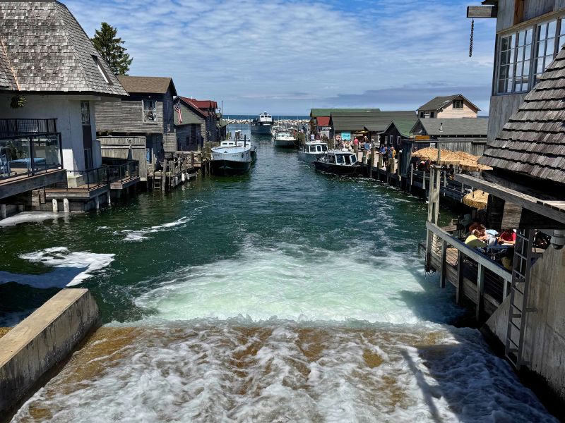 Leland, MI Hisoric Fishtown in Leelanau Peninsula