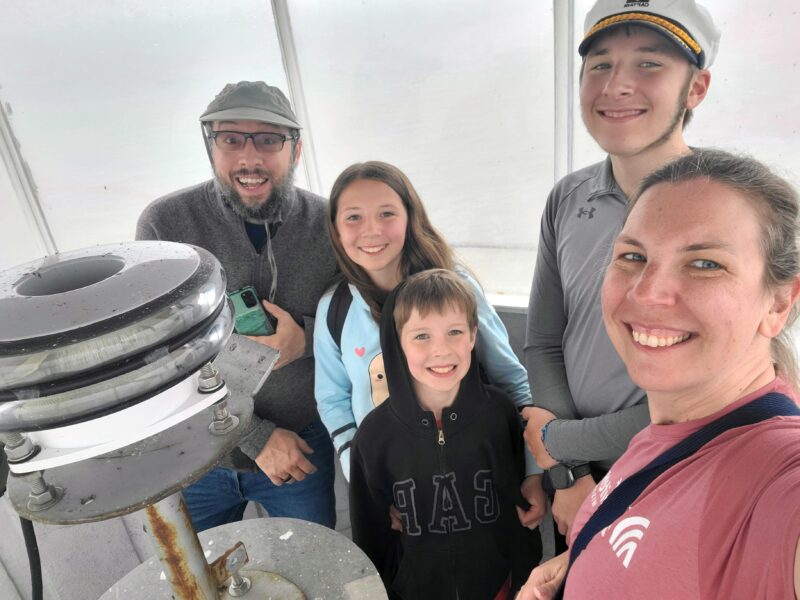 Manitowoc Breakwater Lighthouse Family At Top Rudd