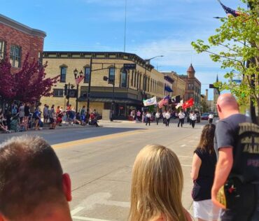 Manitowoc WI Downtown During Memorial Day Wide Rudd