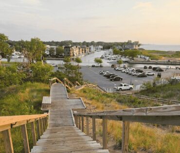 New Buffalo Public Beach Overlooking The Marina