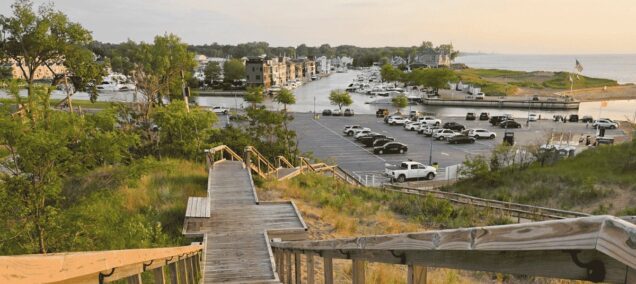 New Buffalo Public Beach Overlooking The Marina