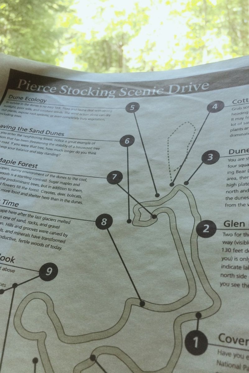 Pierce Stocking Scenic Drive Pamphlet