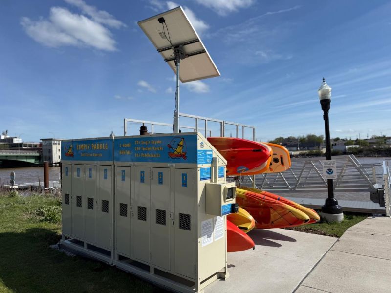 Simply Paddle Kiosk Visit Manitowoc Website