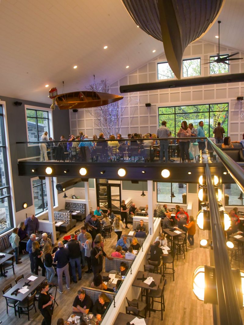 Interior dining area at Stix
